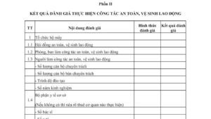 biên bản huấn luyện an toàn lao động​