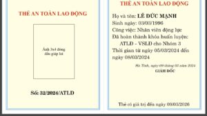 Thẻ an toàn lao động do ai cấp